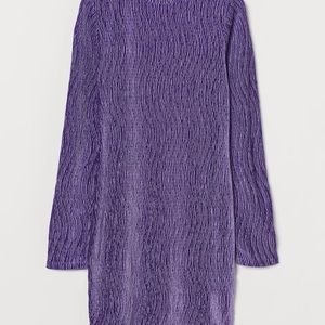 Crinkled Velour Dress